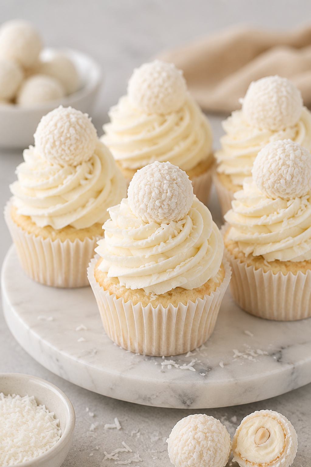 Raffaello Romance Cupcakes
