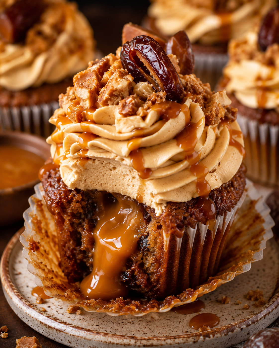 Sticky Date Delight Cupcakes