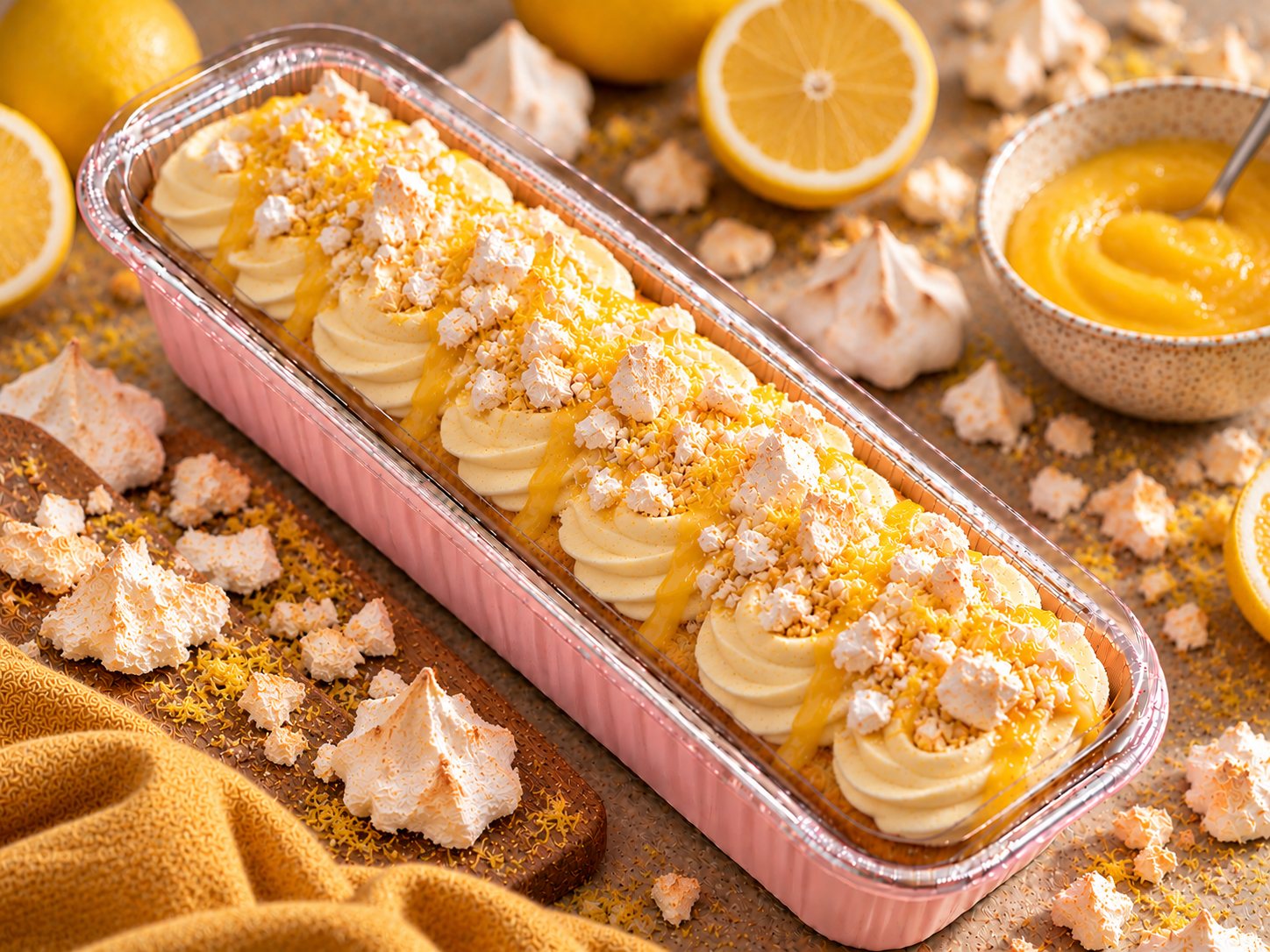 Tart With a Heart (Lemon Meringue) Mini CakeLoaf