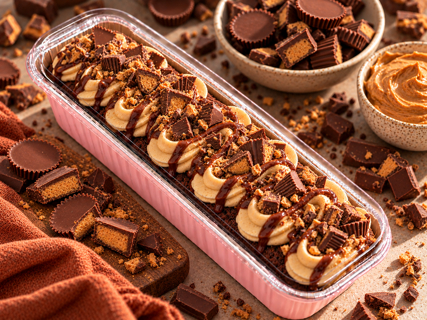 Nutorious (Chocolate Peanut Butter & Reese's) Mini CakeLoaf